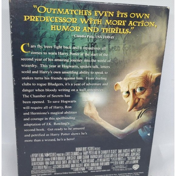 Harry Potter And The Chamber Of Secrets DVD Full Screen Edition No Scratches - Picture 9 of 12